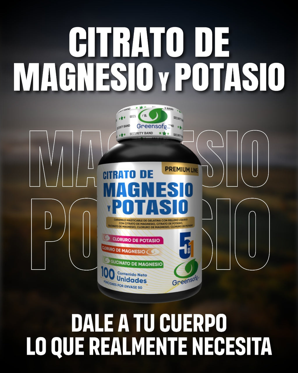 Citrato de magnesio y potasio 5en1 - X2